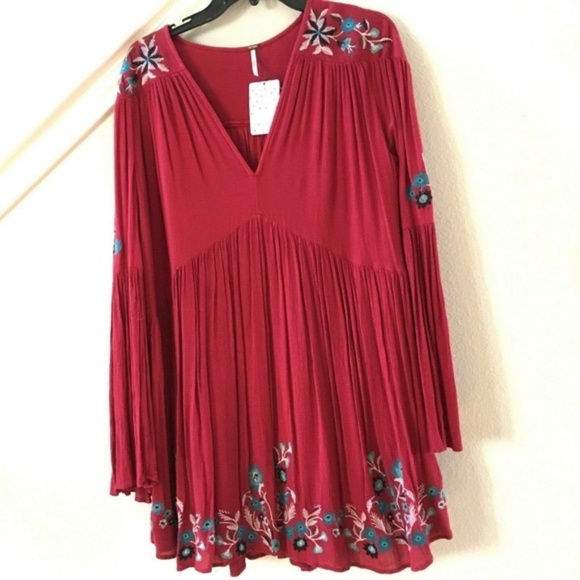 Free People Te Amo Flared Sleeve Mini Dress SOLD - Picture 7 of 7